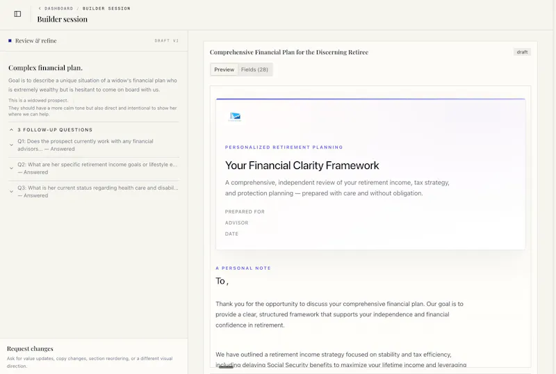 PREZENTD -Financial Planner Deliverables screenshot 3
