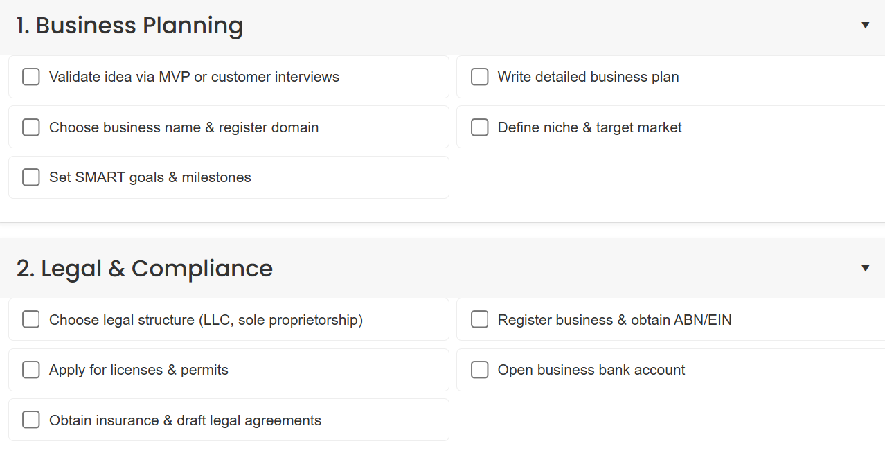 Mídia 3 de Startup QuickStart Checklist - Inicie mais inteligente com este guia de inicialização de 30 etapas