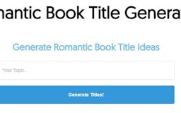 Romantic Book Title Generator media 2