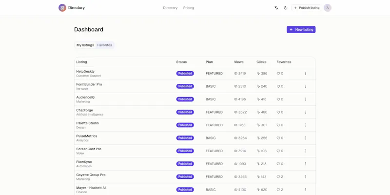 Next.js 15 Directory Boilerplate screenshot 4