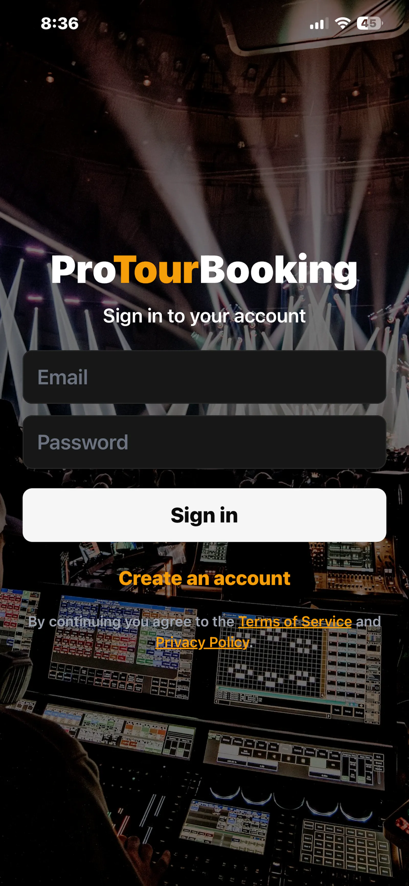 ProTourBooking screenshot 1
