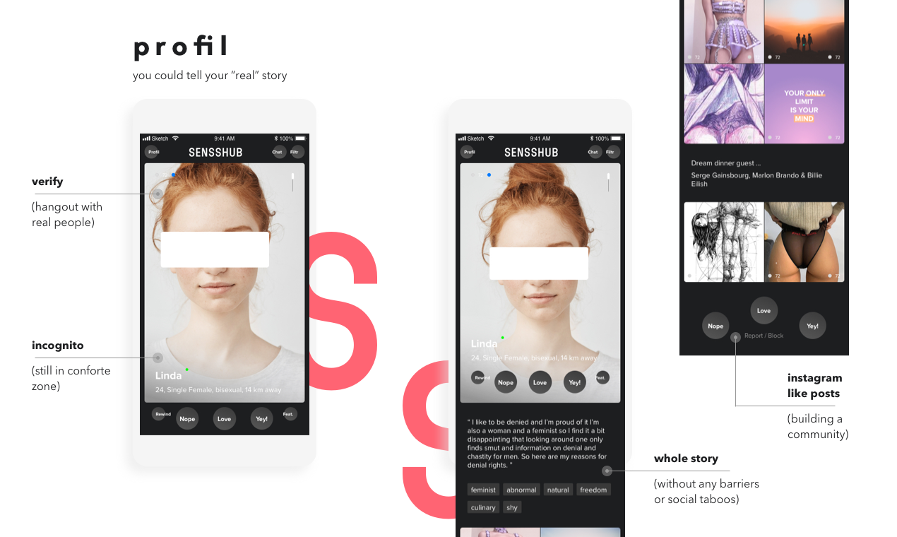 Sensshub - When Tinder meets Instagram gallery image