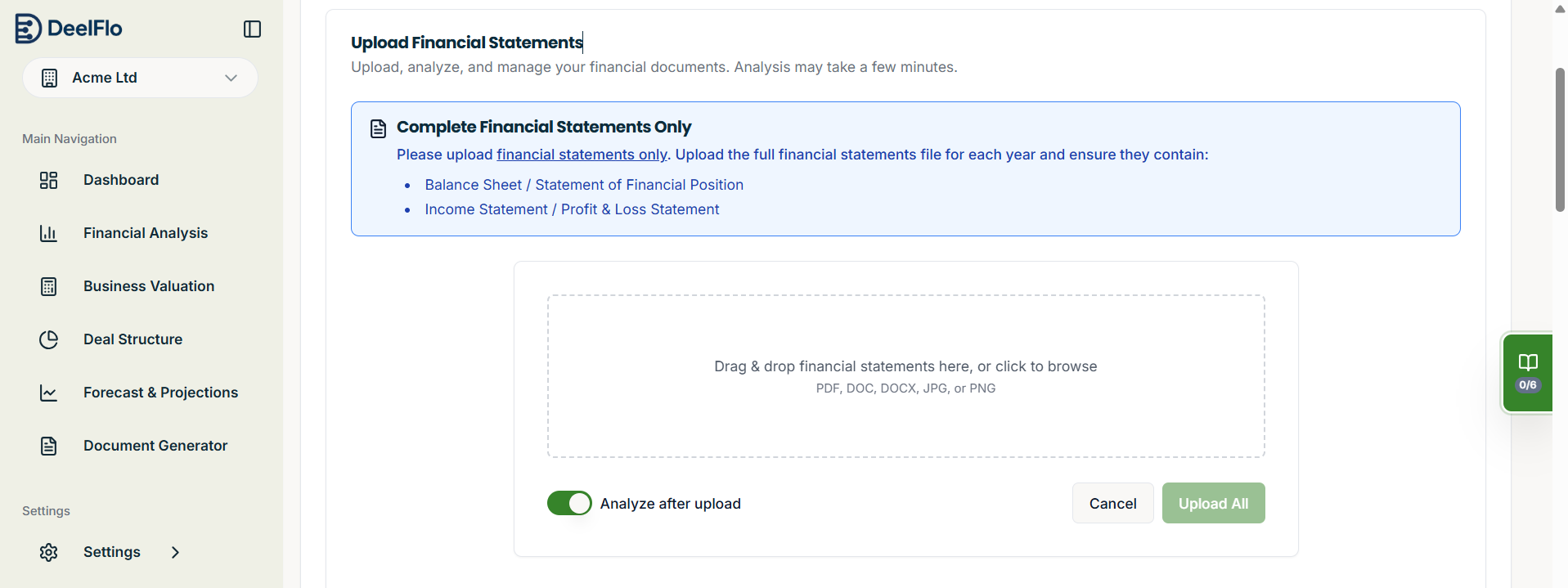 DeelFlo - Main product screenshot demonstrating key features and user interface