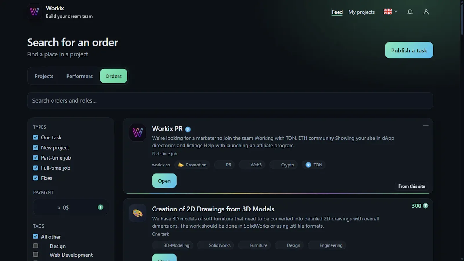 Workix screenshot 2