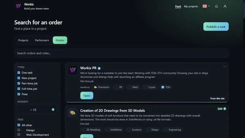Workix screenshot 2
