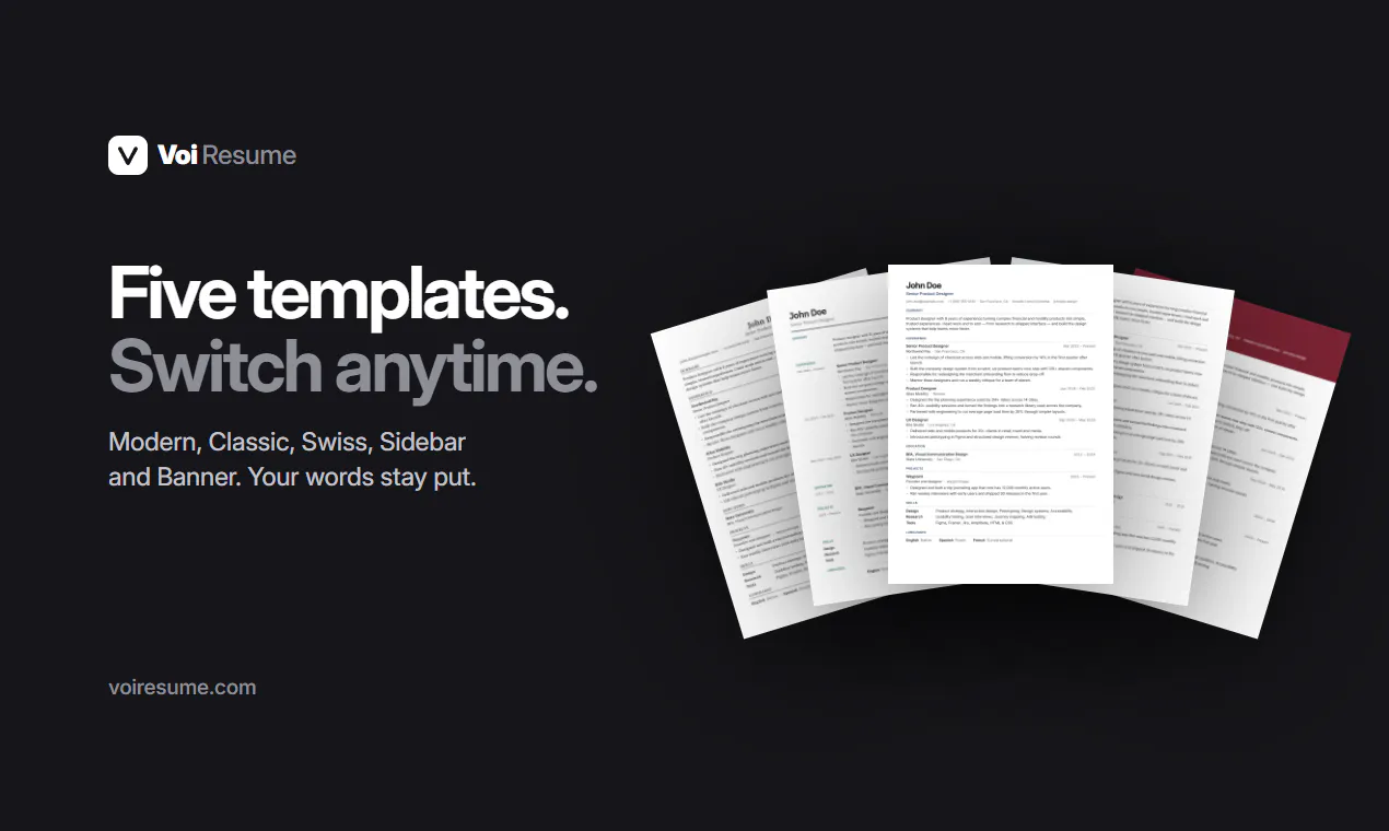 Voi Resume gallery image