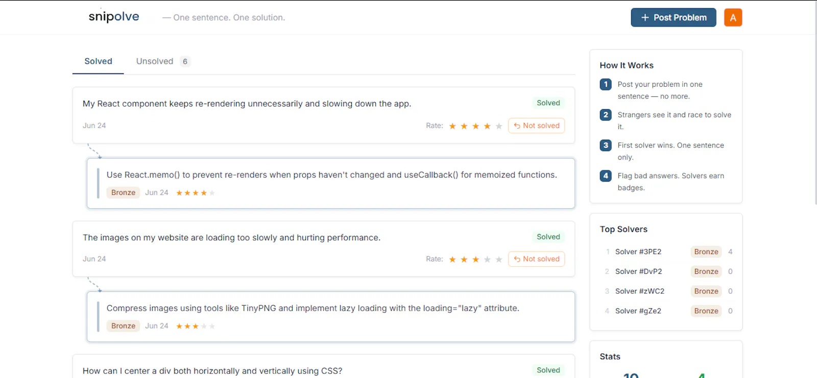 Snipolve  screenshot 1