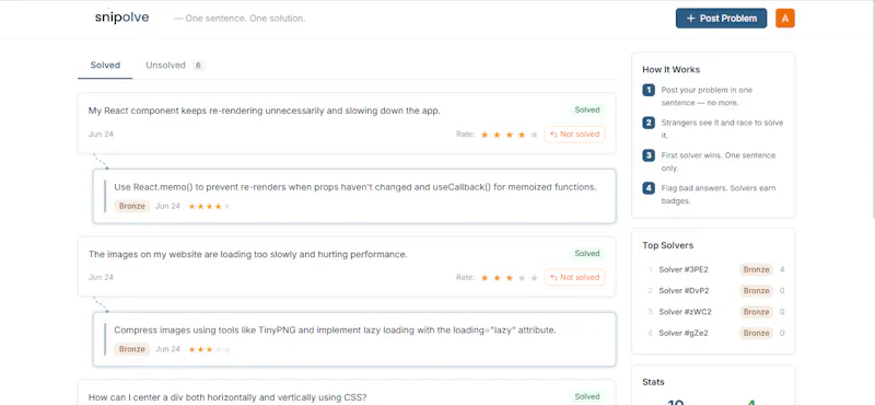 Snipolve  screenshot 1