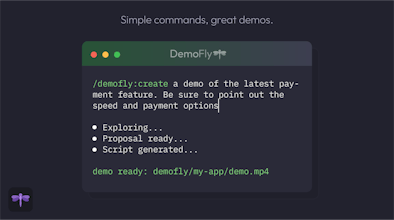 DemoFly — Demos that record themselves gallery image