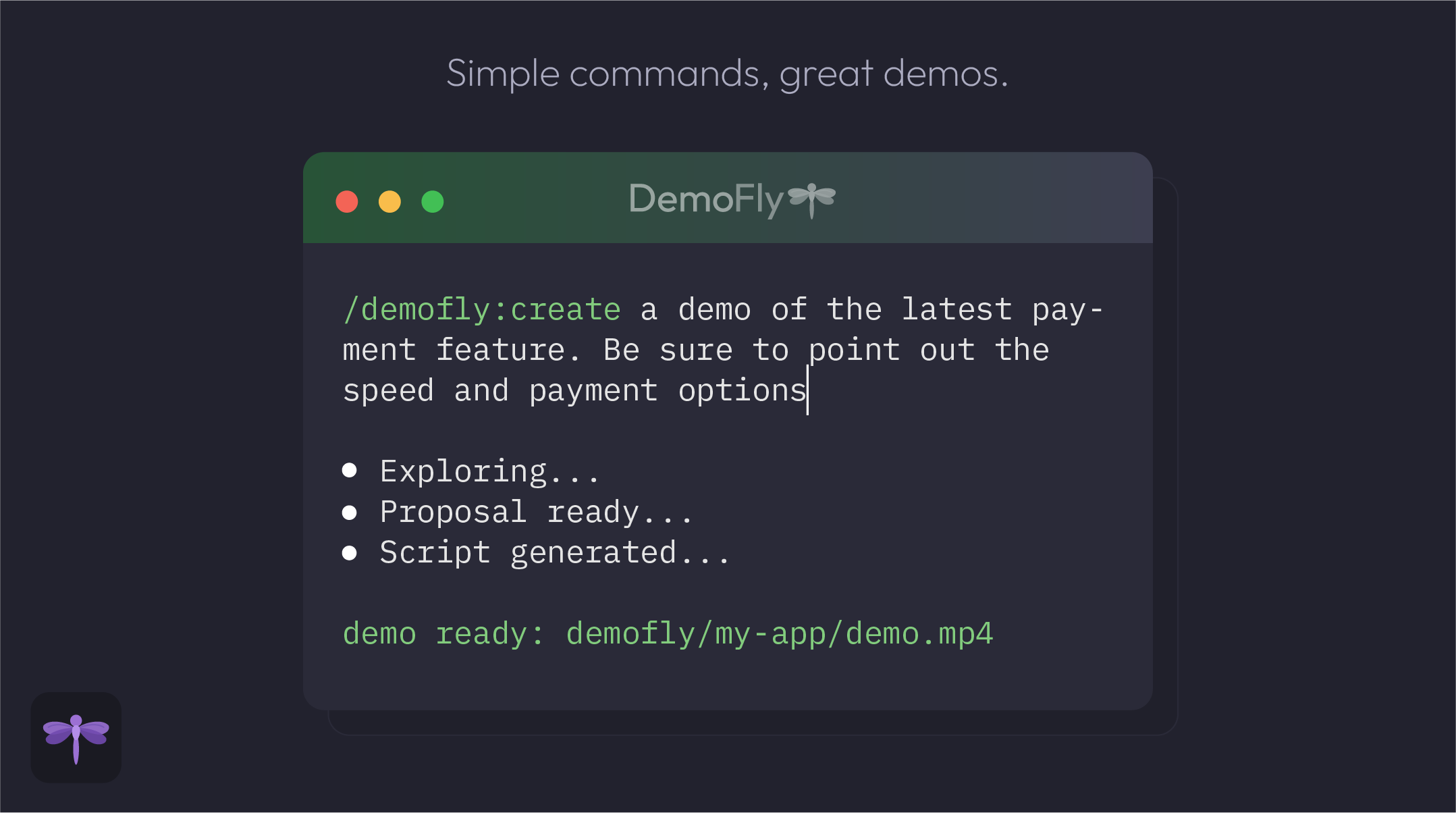 DemoFly — Demos that record themselves - Screenshot 2 showing product features and functionality