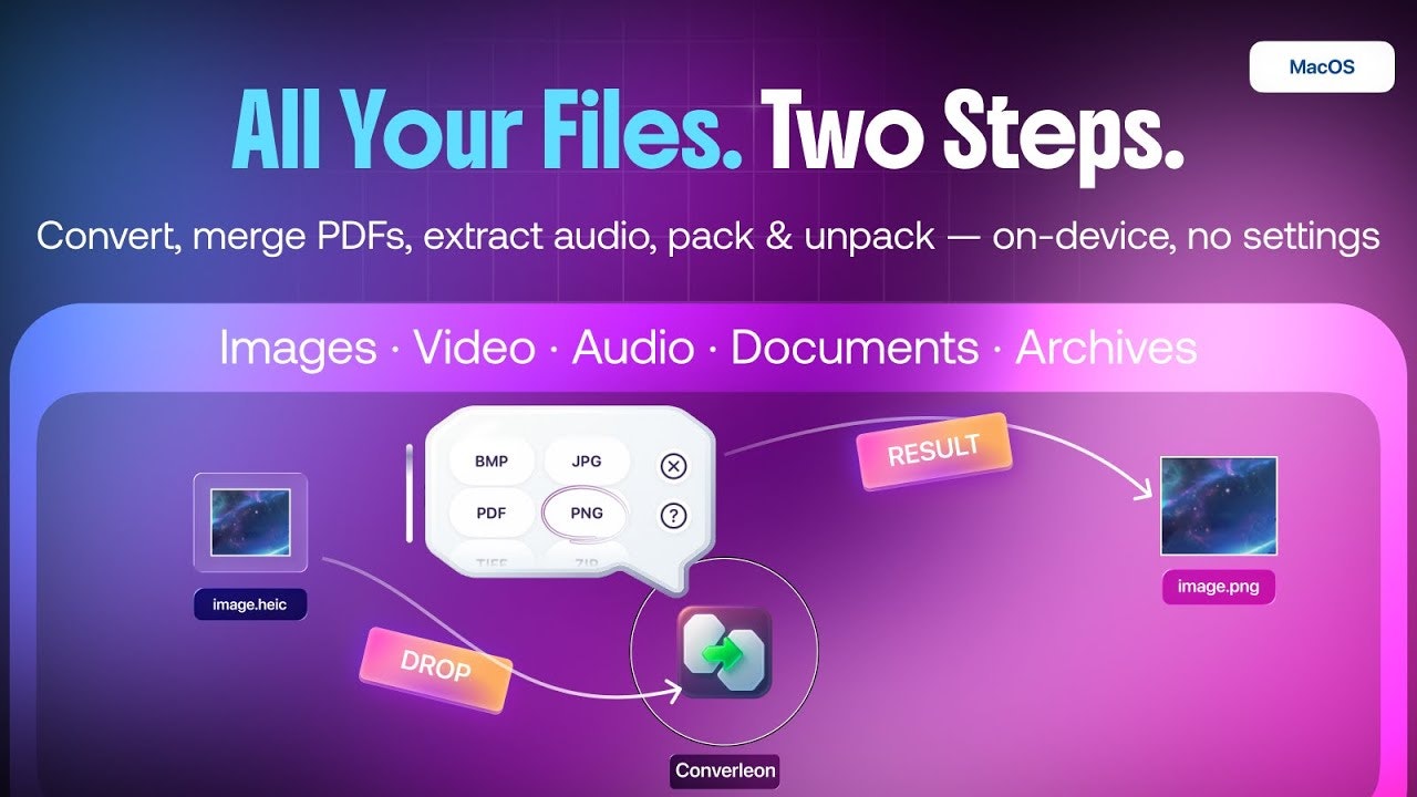 Converleon — All-in-one file converter media 1