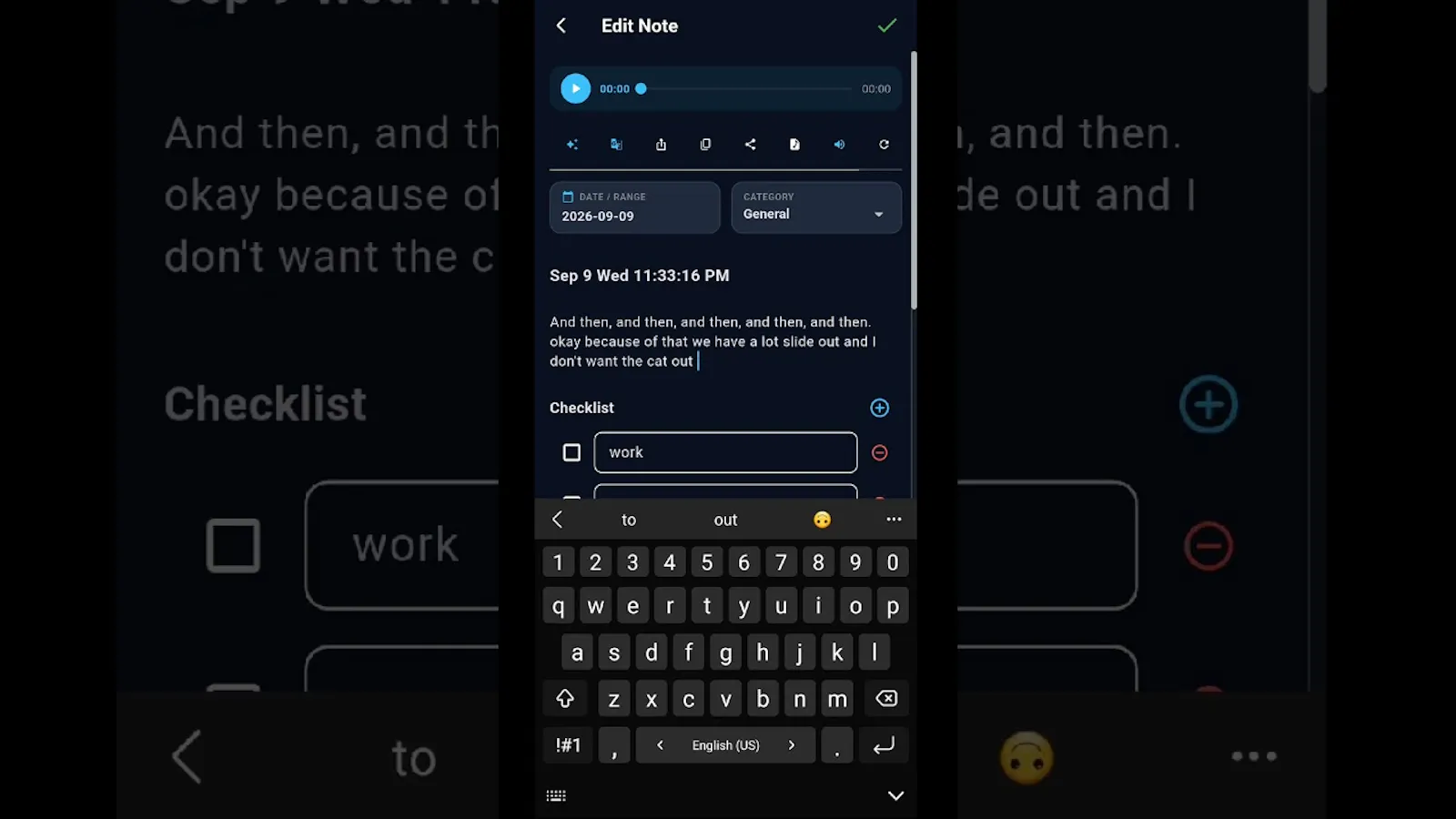 VoiceFocus : Notes & Tasks screenshot 1 (video preview)