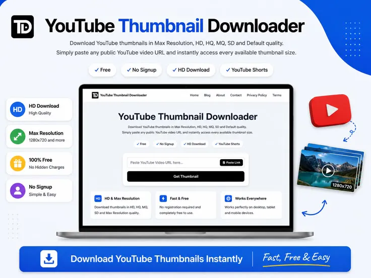 Free HD Media & Thumbnail Downloader gallery image