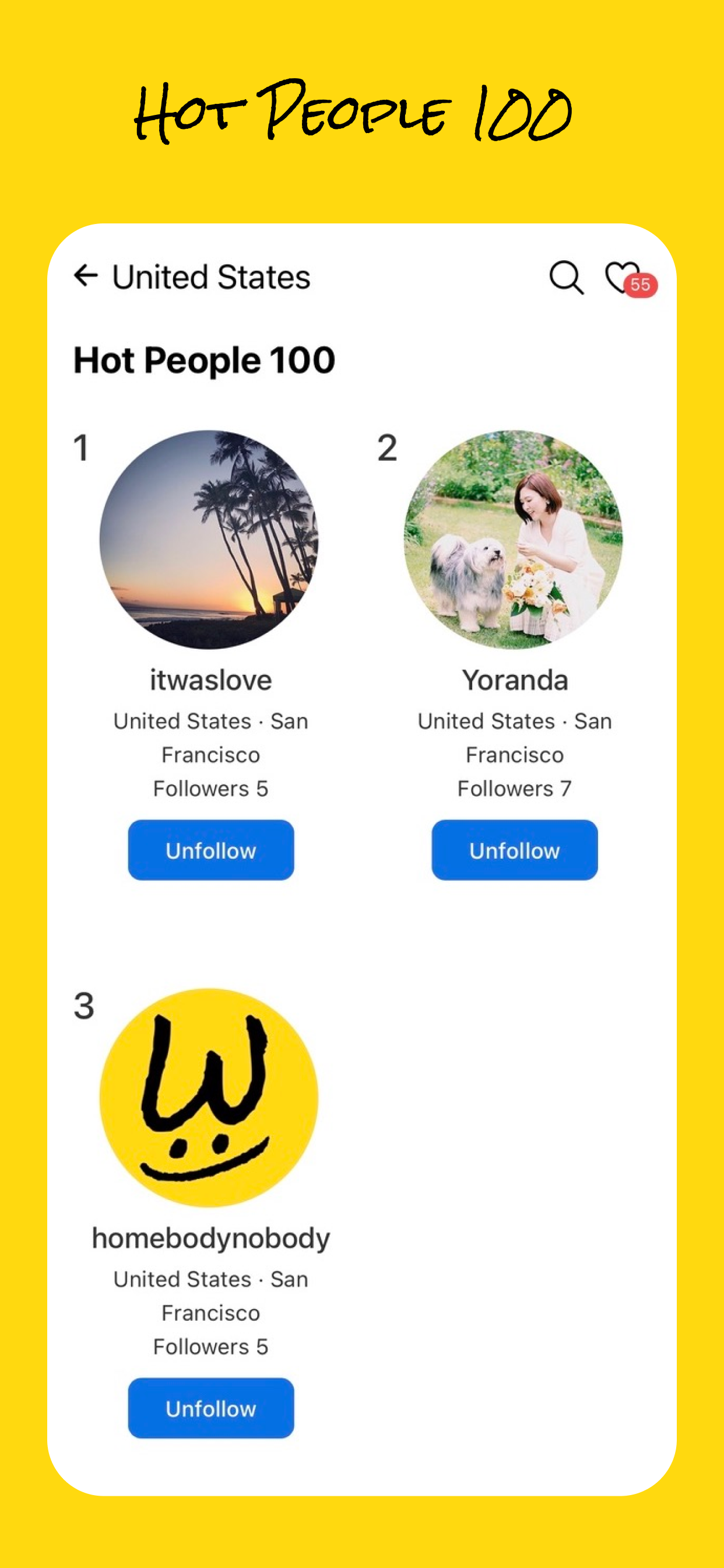SweepChart: Like, Follow, Rank gallery image