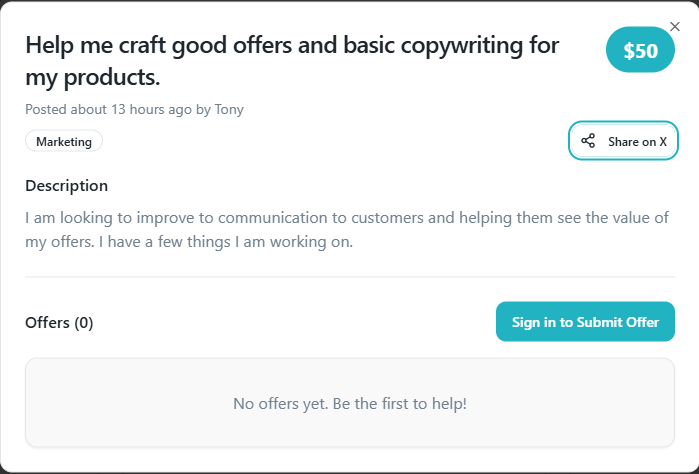 Skill Bounty Board - Screenshot 2 showing product features and functionality