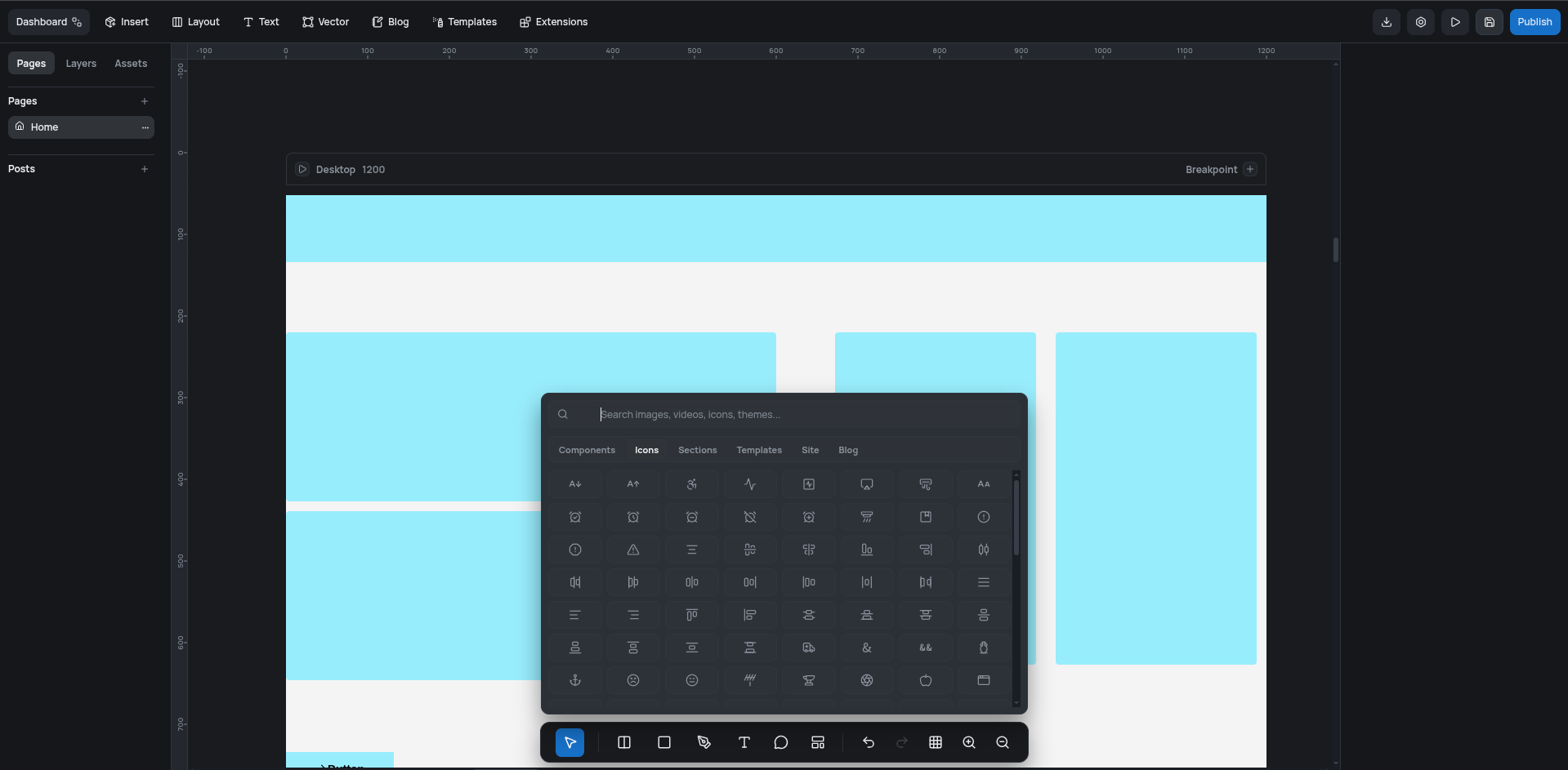 Dialyma opensource canvas based builder gallery image