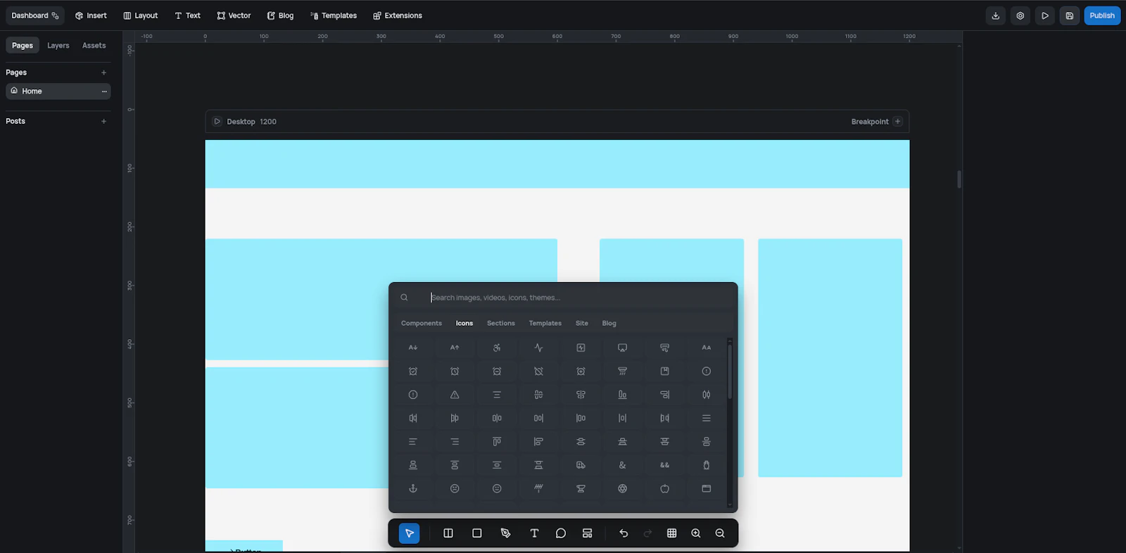Dialyma opensource canvas based builder screenshot 5