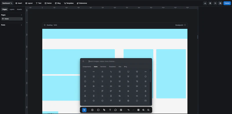 Dialyma opensource canvas based builder screenshot 5