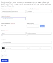 Podcast Rank Report gallery image