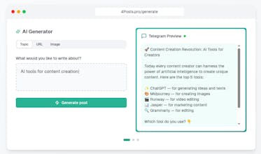 4Posts – AI Telegram Writer/Editor gallery image