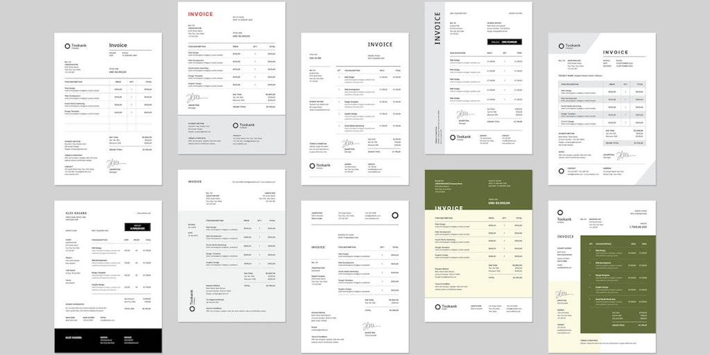 Free 10 InDesign Invoice Templates: Templates designed using Adobe ...