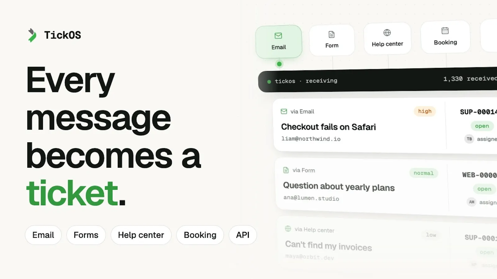 TickOS screenshot 1 (video preview)