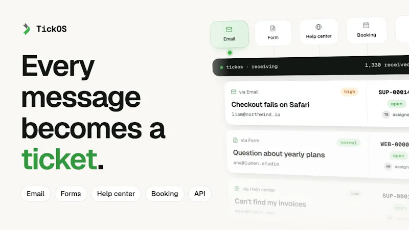 TickOS screenshot 1 (video preview)