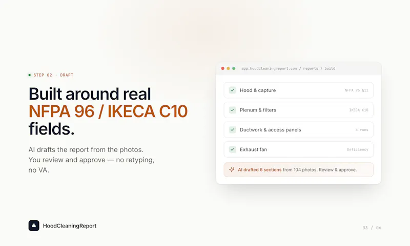 HoodCleaningReport screenshot 5