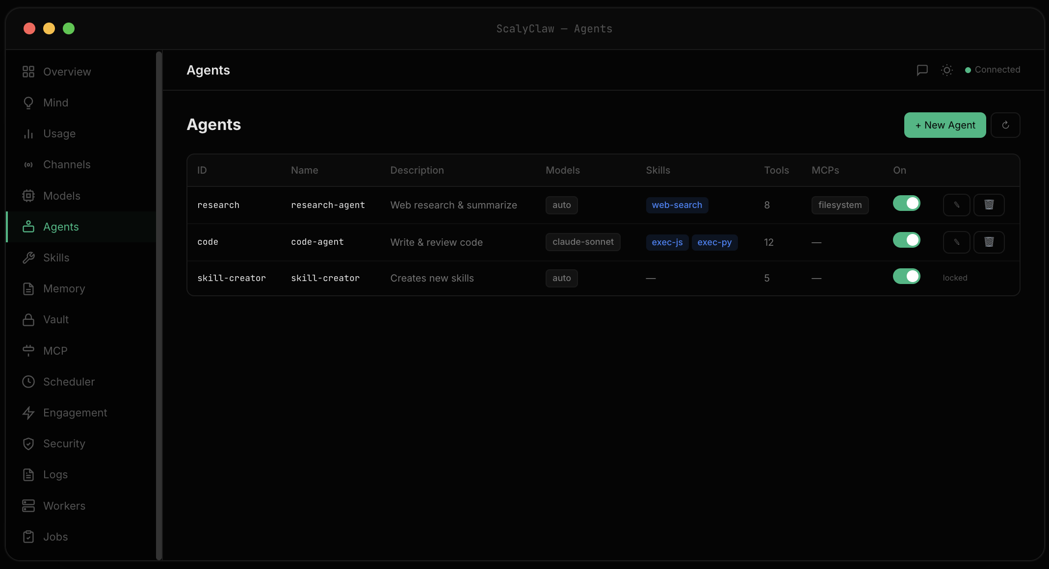 ScalyClaw - Screenshot 5 showing product features and functionality
