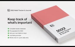 Notion Habit Tracker and Goals Journal media 1