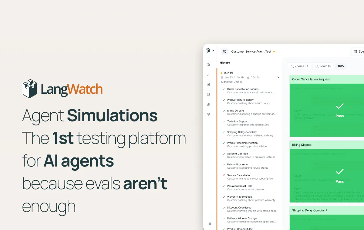 LangWatch Scenario - Agent Simulations