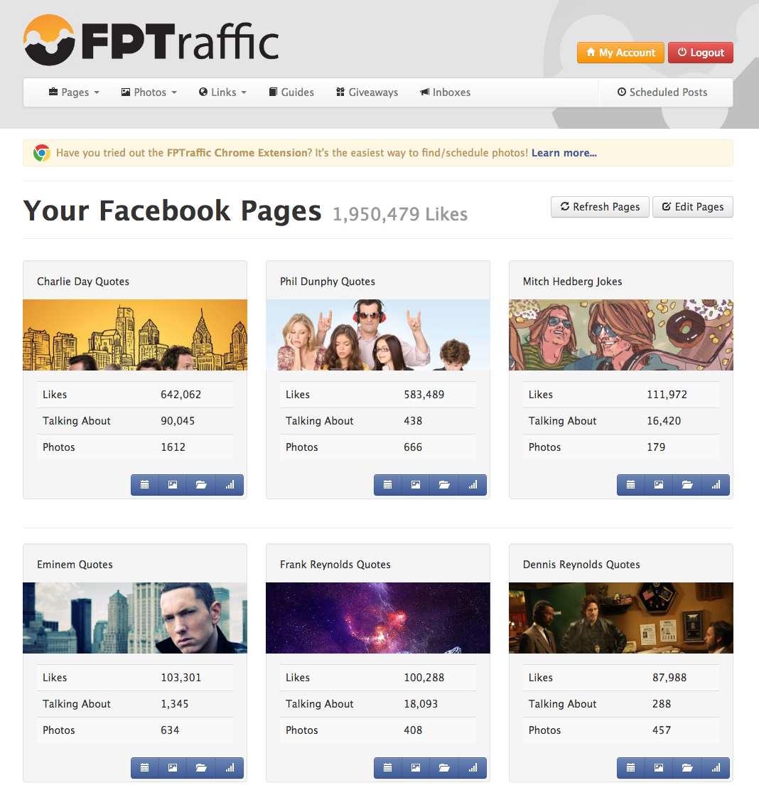 FPTraffic - Facebook Page Management Tool gallery image