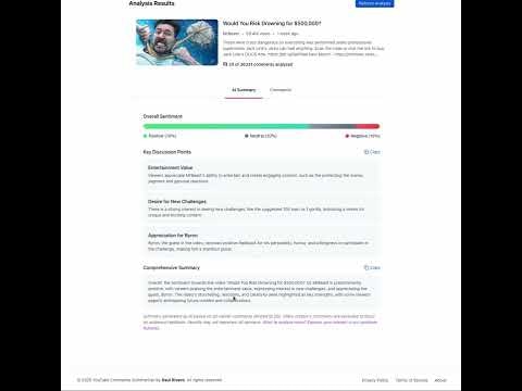 YouTube Comments Summarizer gallery image