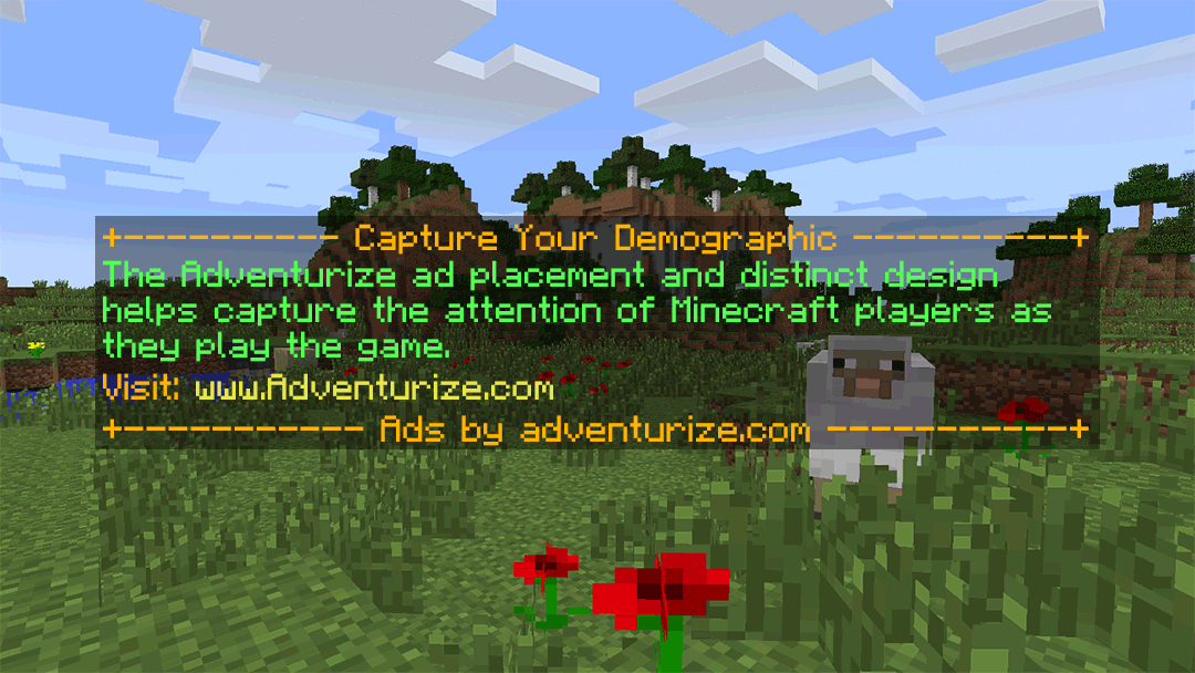 Adventurize.com - Minecraft In-Game Advertising