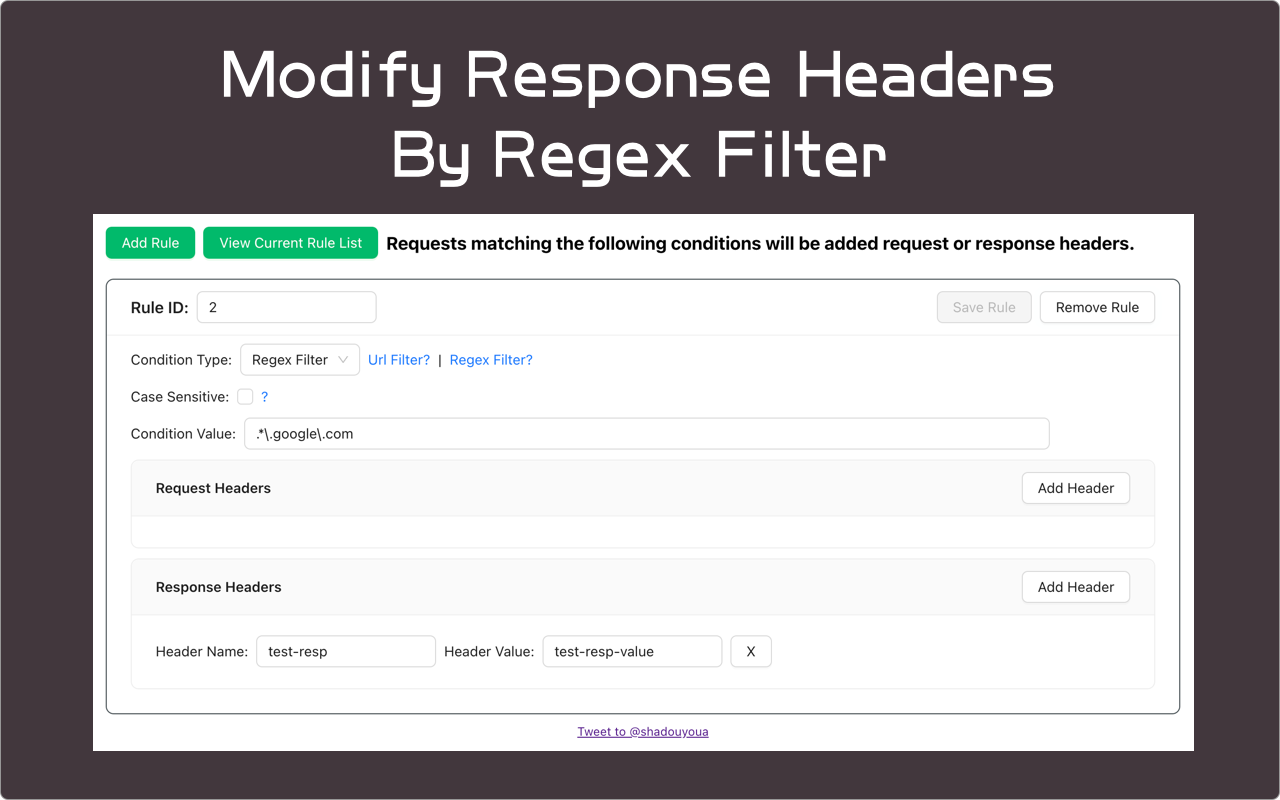 chrome extension of modify http headers gallery image