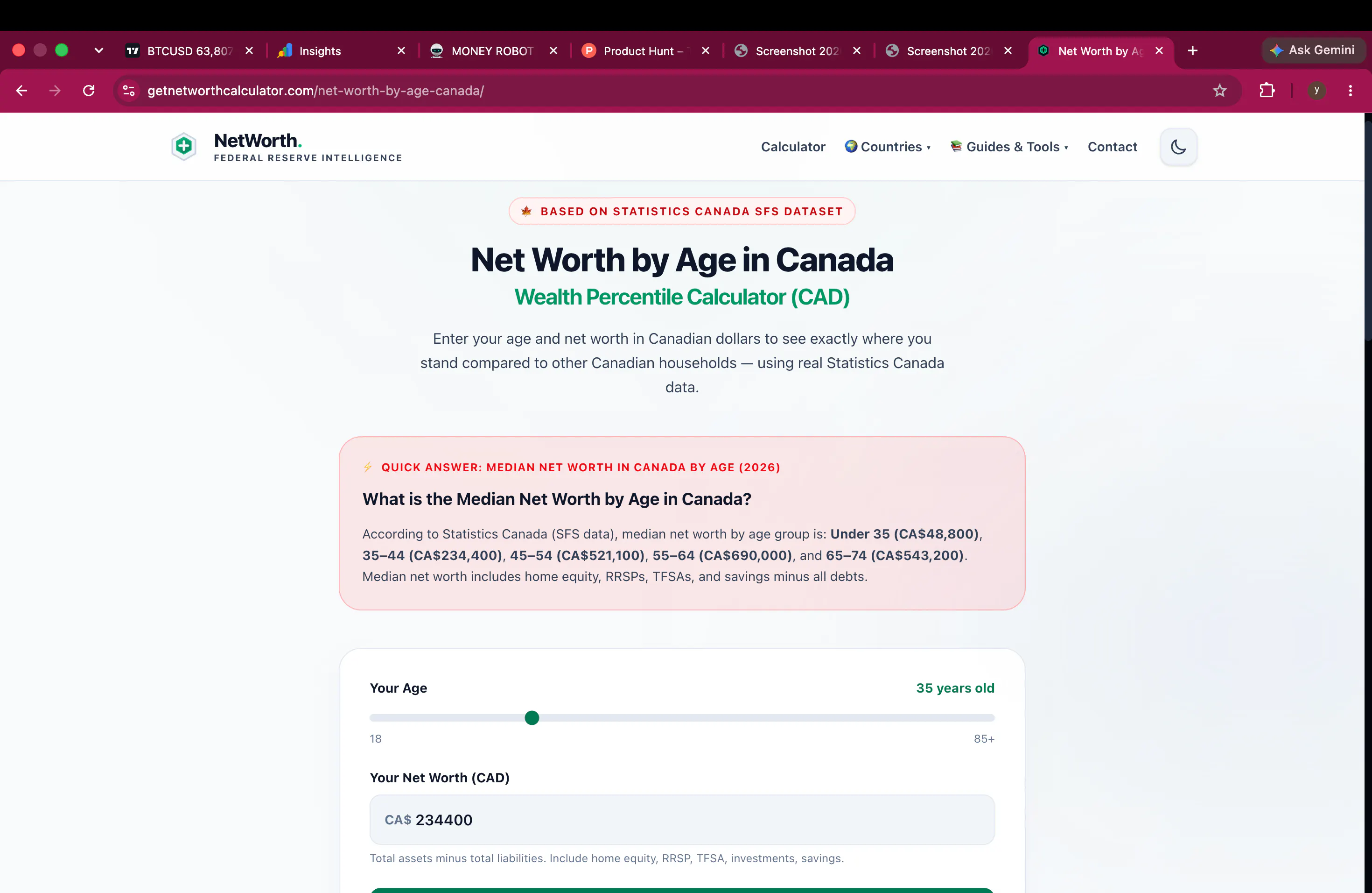 Net Worth Calculator by Age gallery image
