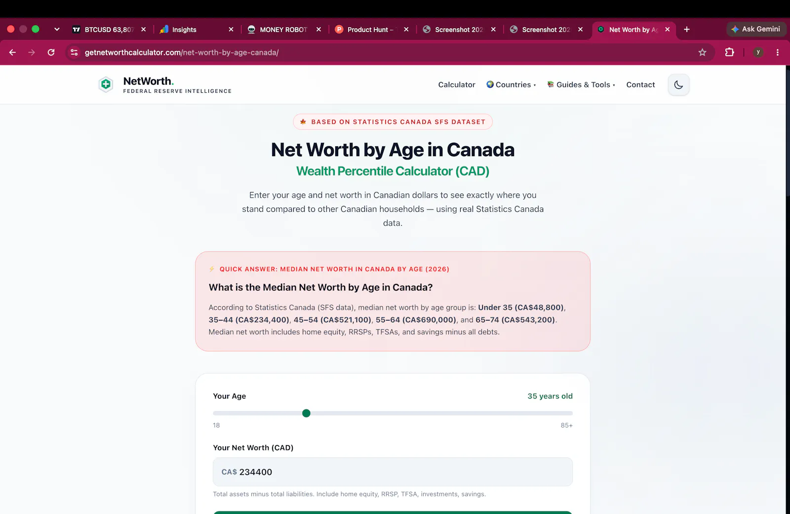 Net Worth Calculator by Age screenshot 2