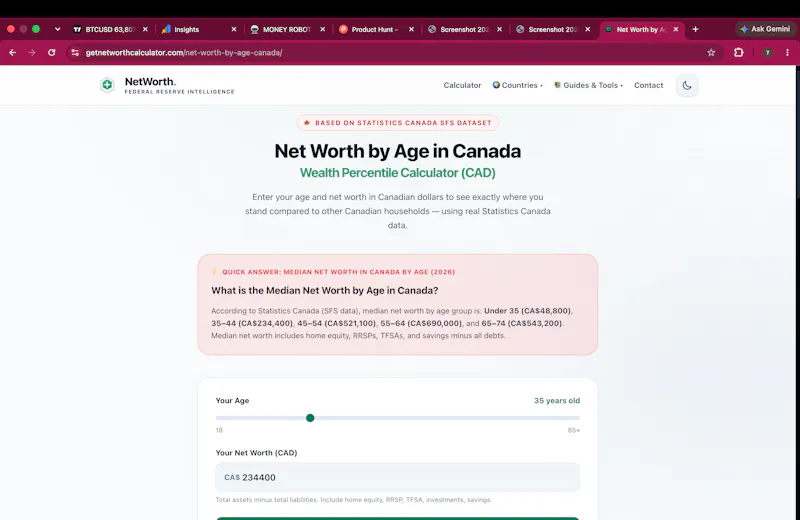 Net Worth Calculator by Age screenshot 2