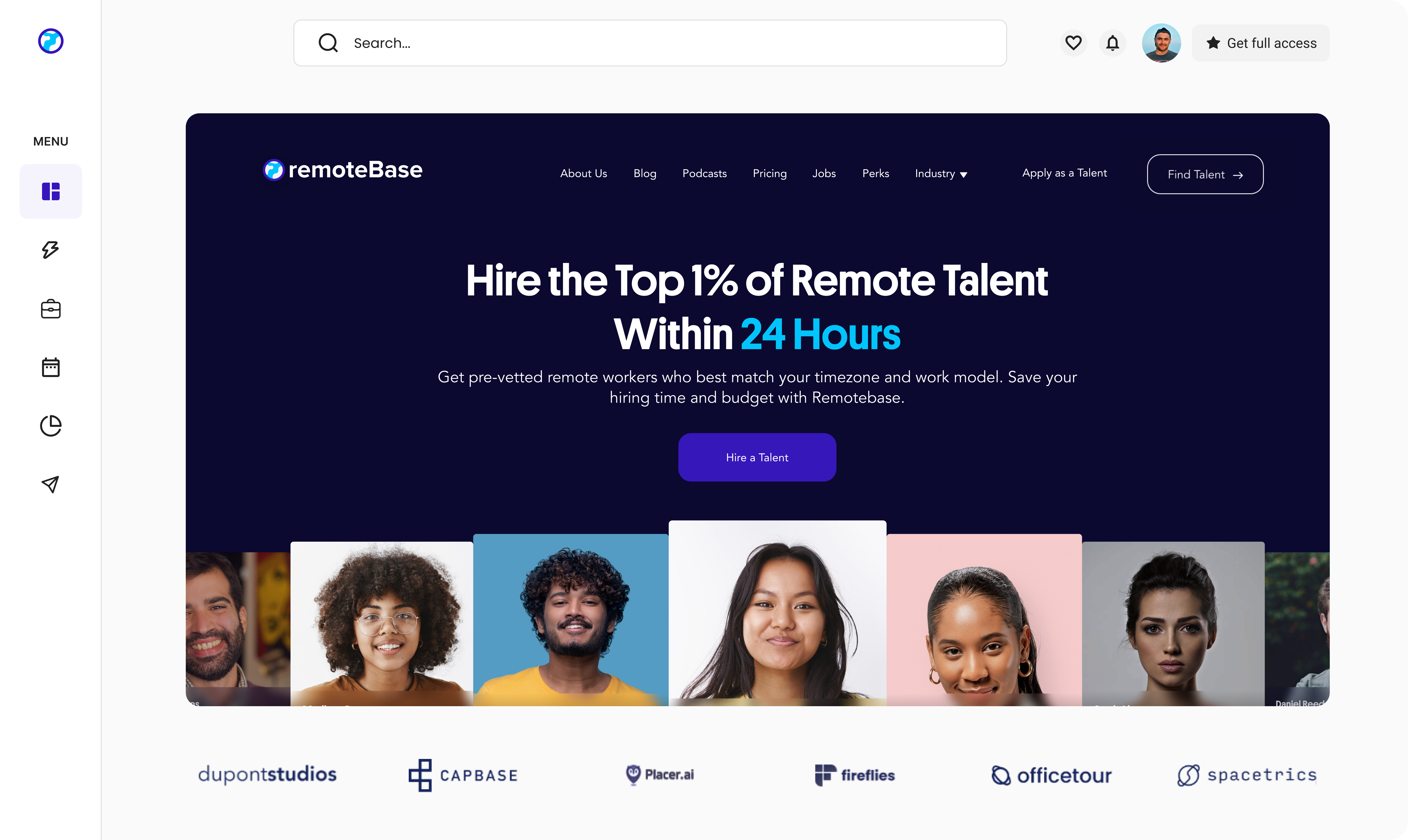 startuptile Remotebase 2.0-Hire pre-vetted remote talent within 24 hours