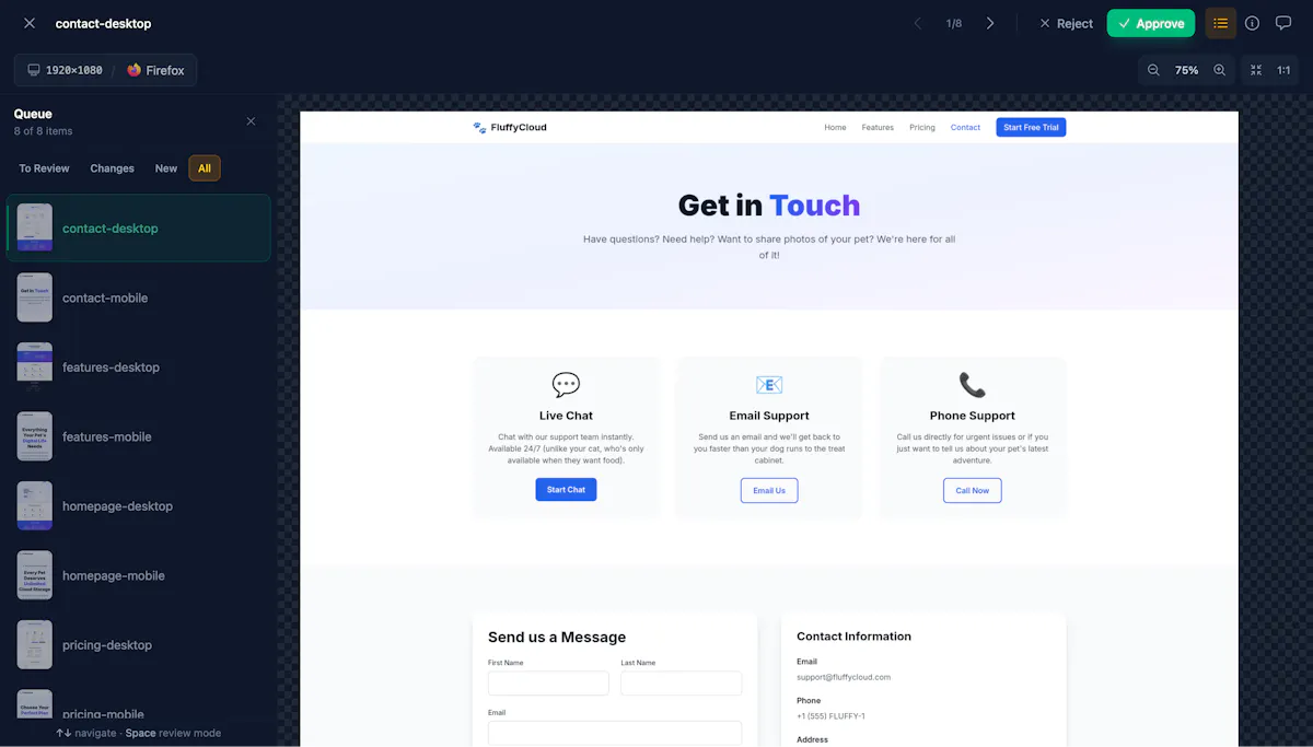 Vizzly Visual Testing