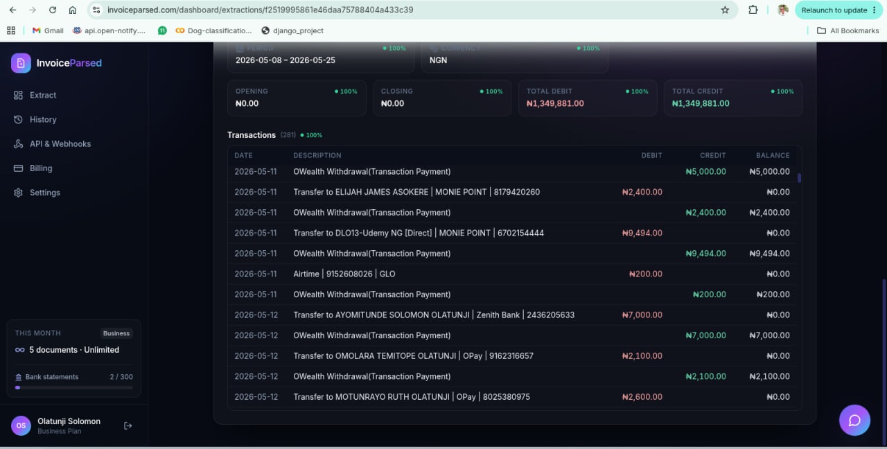 InvoiceParsed gallery image