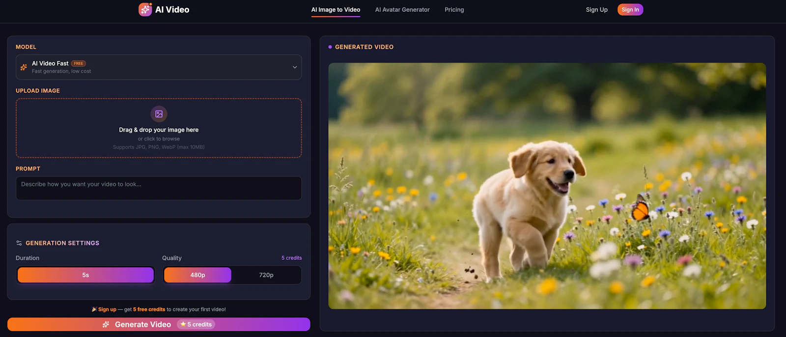 AI Image to Video screenshot 1