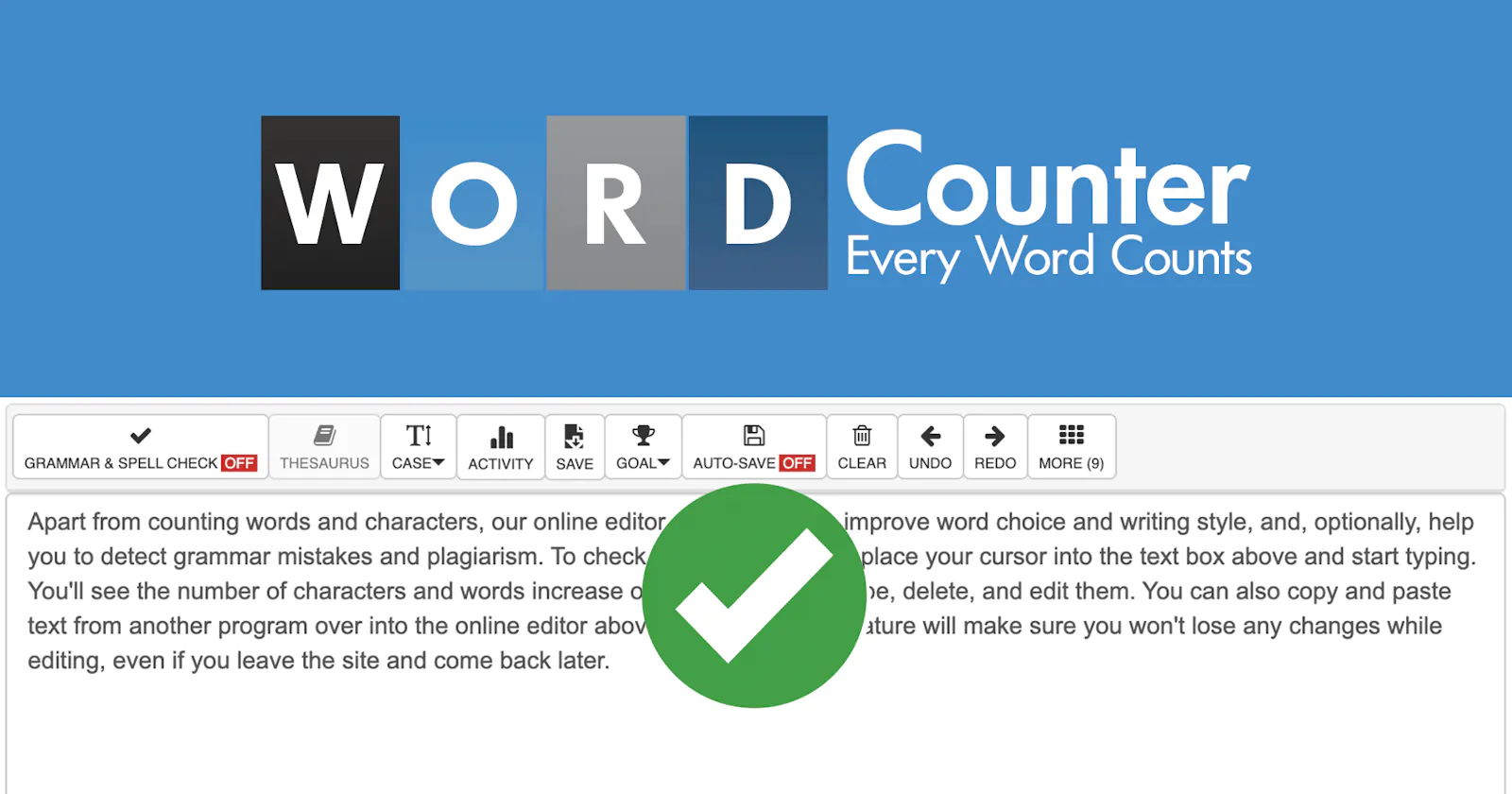 WordCounter screenshot 1