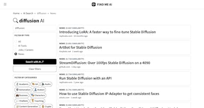 Latest AI News Aggregrator by Find Me AI gallery image
