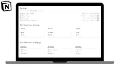 Notion Bills Tracker gallery image