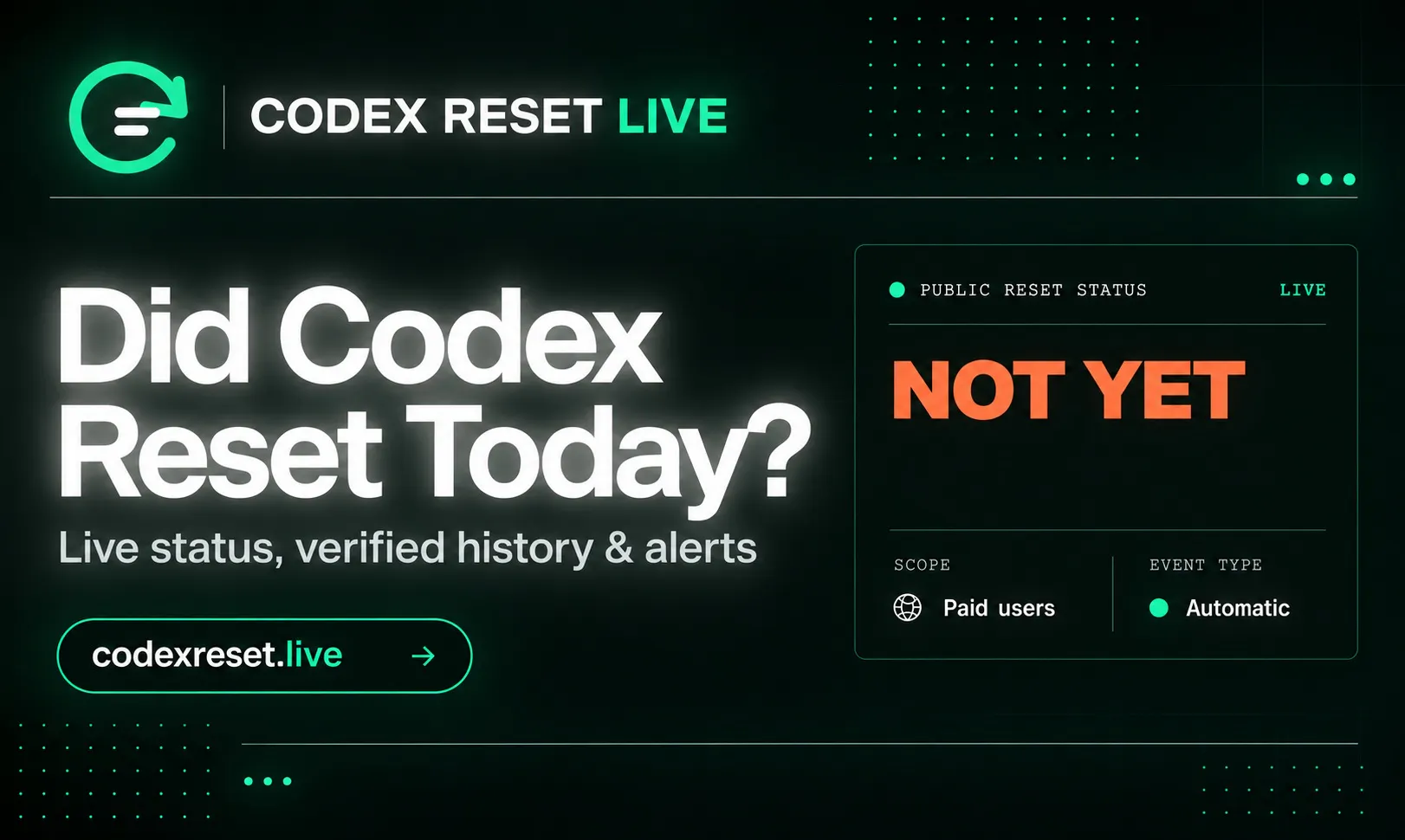 Codex Reset Live gallery image