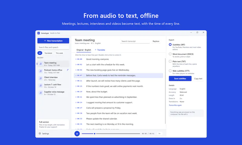 Sonotype screenshot 2