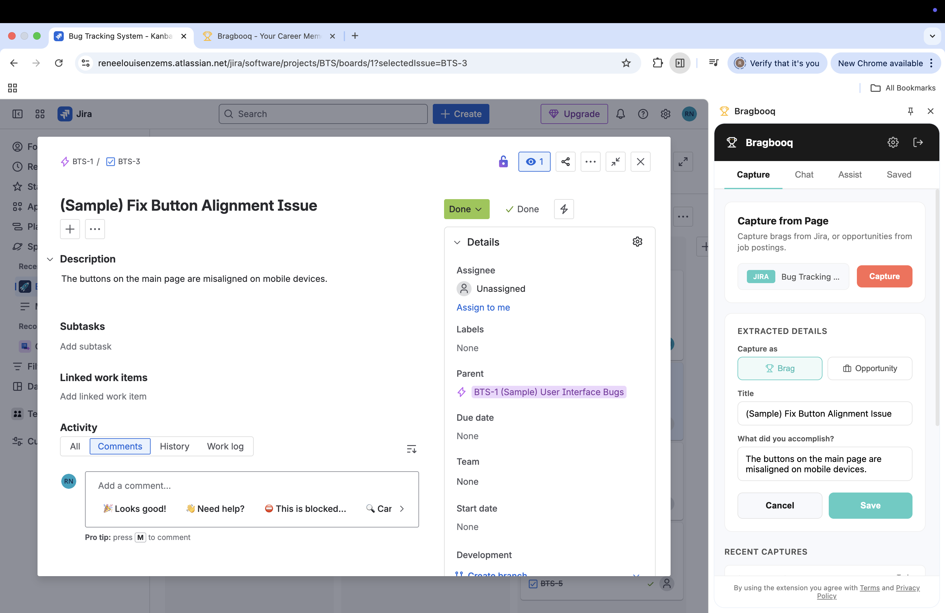 Bragbooq - Screenshot 2 showing product features and functionality