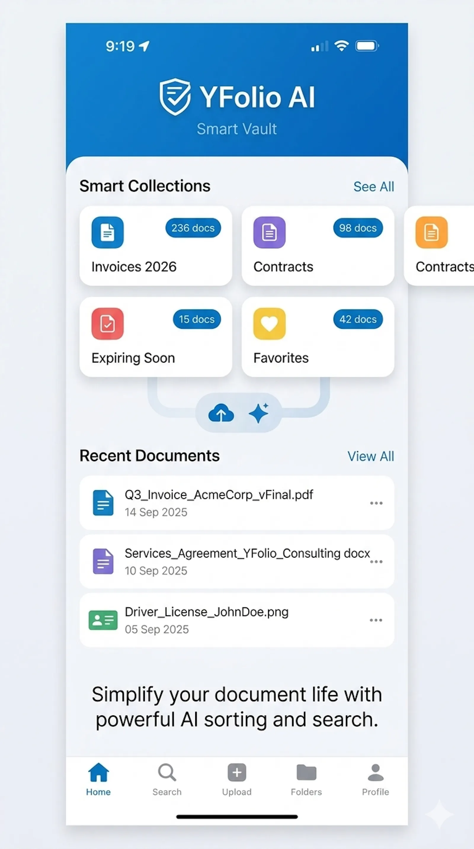YFolio AI: Smart OCR Vault screenshot 2