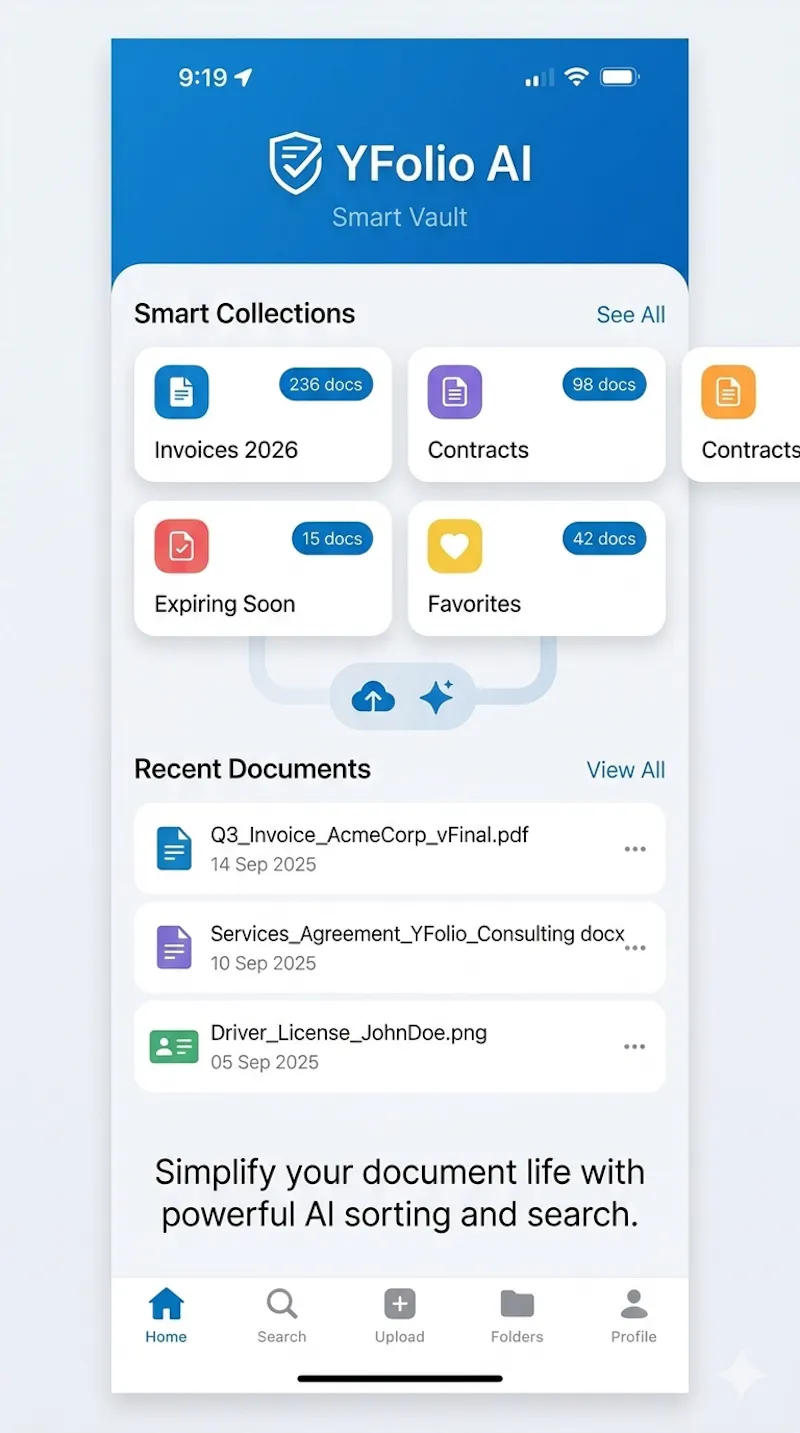 YFolio AI: Smart OCR Vault screenshot 2